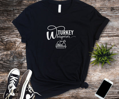 Pie queen, turkey whisperer, Thanksgiving couples shirt, Thanksgiving matching shirt