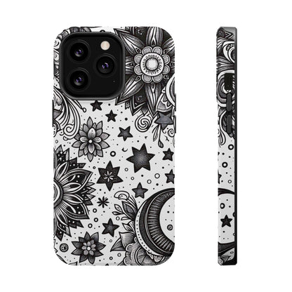 Celestial flowers MagSafe Tough Iphone Case