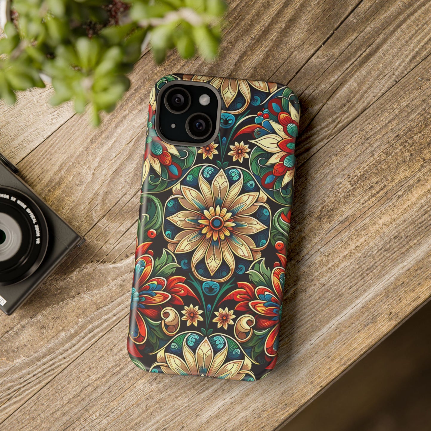 Celestial flowers MagSafe Tough Iphone Case