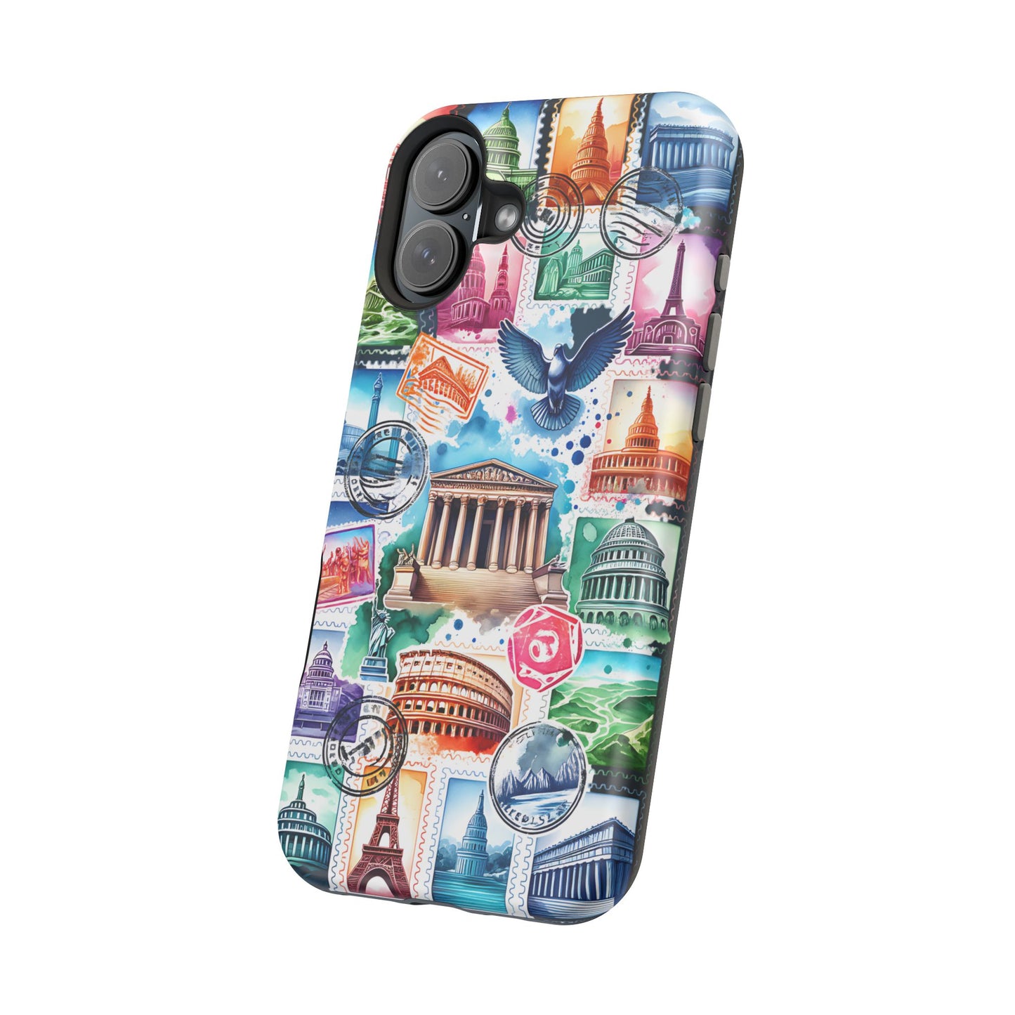 Stamp Collage MagSafe Tough Iphone Case