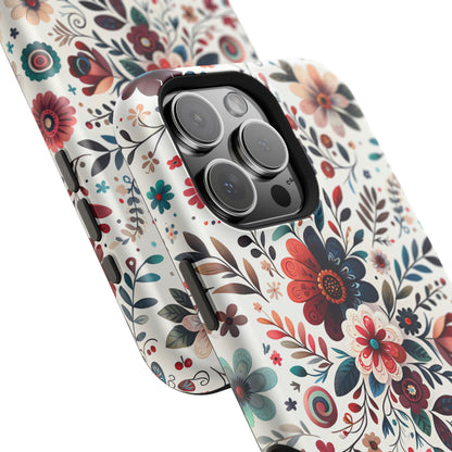 Boho flowers MagSafe Tough Iphone Case