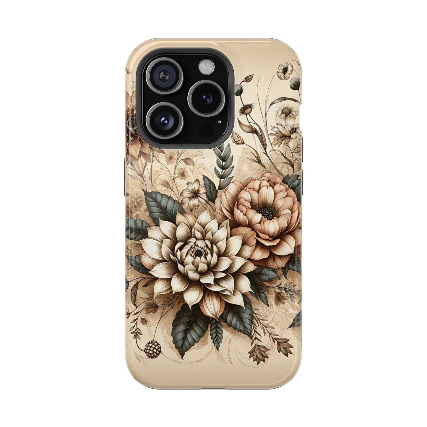 Boho flowers MagSafe Tough Iphone Case