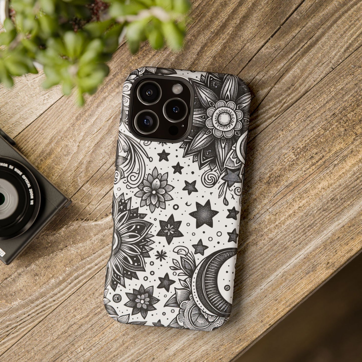 Celestial flowers MagSafe Tough Iphone Case