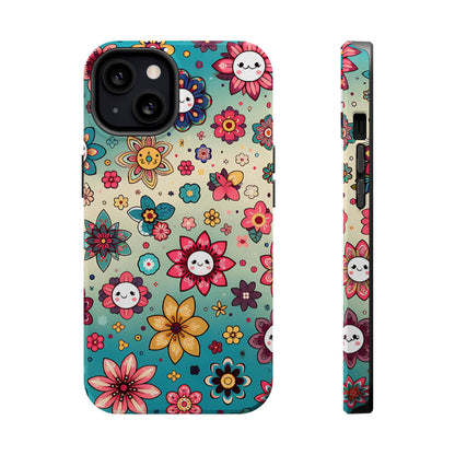 Kawai Flowers MagSafe Tough Iphone Case