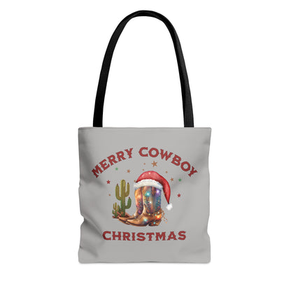 Merry cowboy christmas, Christmas tote bag