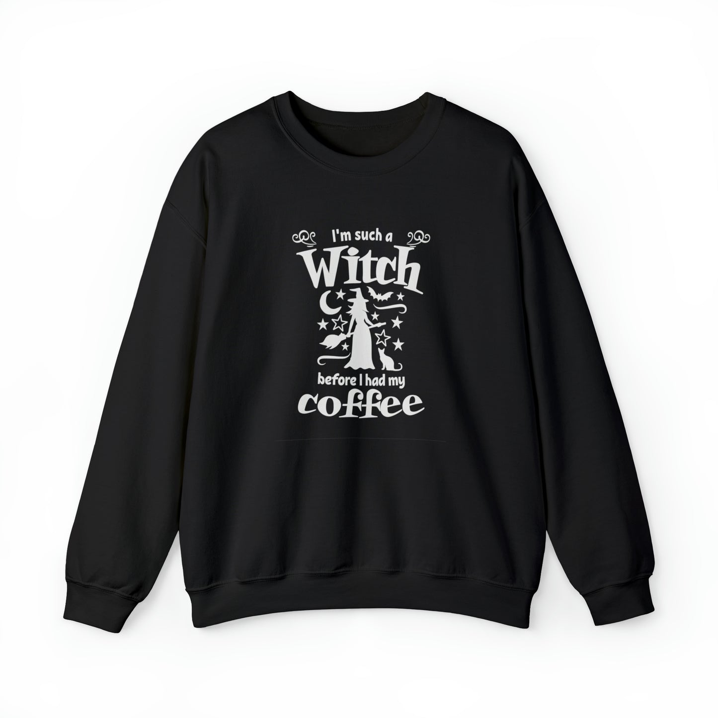 I'm such a witch before i had my coffee, funny Halloween sweatshirt