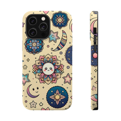 Celestial flowers MagSafe Tough Iphone Case