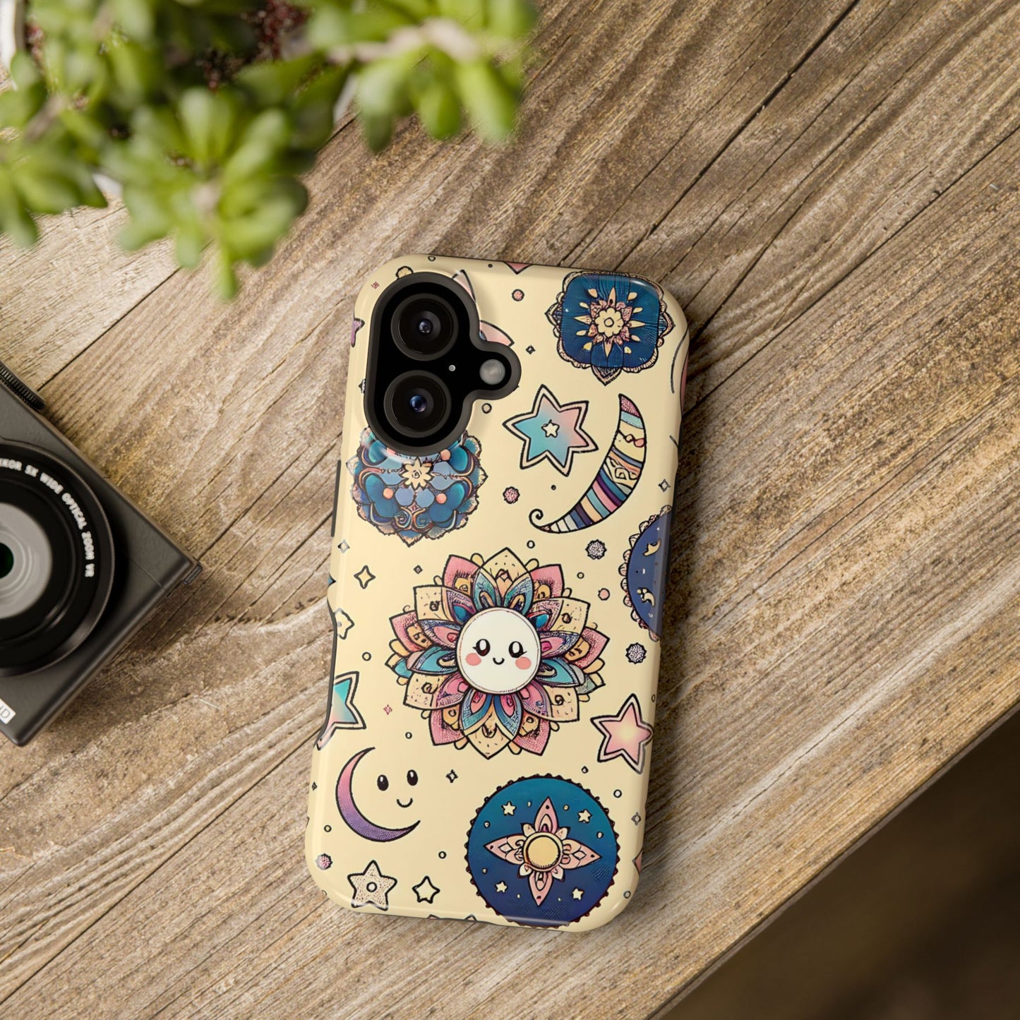 Celestial flowers MagSafe Tough Iphone Case