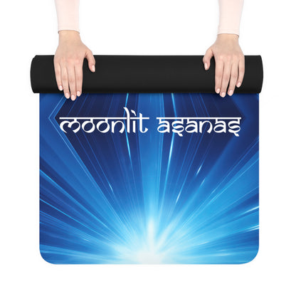 Moonlit Asanas Rubber Yoga Mat, celestial yoga mat