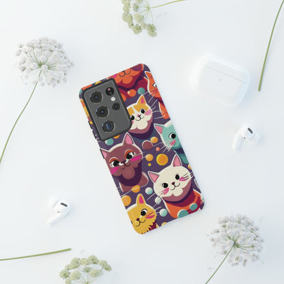 cute cat phone case, phone case iPhone, samsung phone case