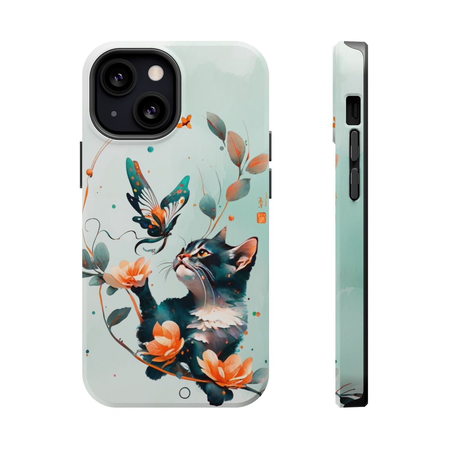 Kitten phone case, MagSafe Tough Iphone Cases