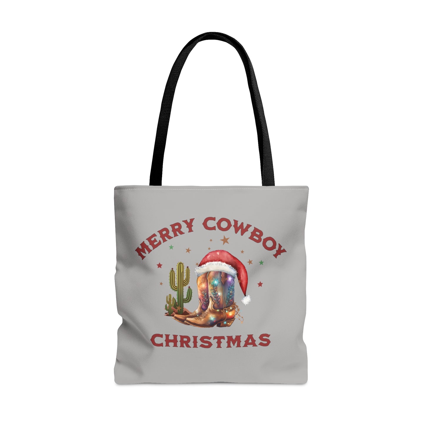 Merry cowboy christmas, Christmas tote bag