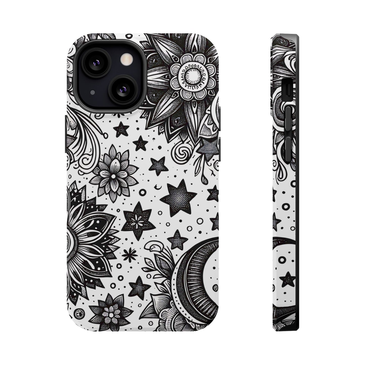 Celestial flowers MagSafe Tough Iphone Case