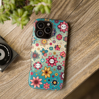 Kawai Flowers MagSafe Tough Iphone Case