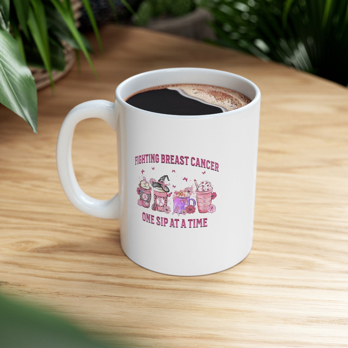 Coffee mug, halloween mug, breast cancer mug, mug for nurse, mug for a doctor, gift for breast cancer survivor