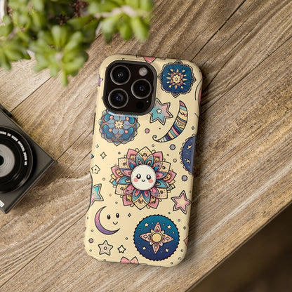 Celestial flowers MagSafe Tough Iphone Case