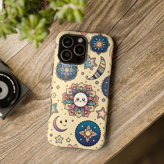 Celestial flowers MagSafe Tough Iphone Case