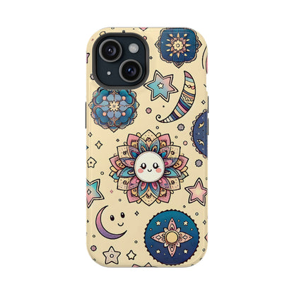 Celestial flowers MagSafe Tough Iphone Case