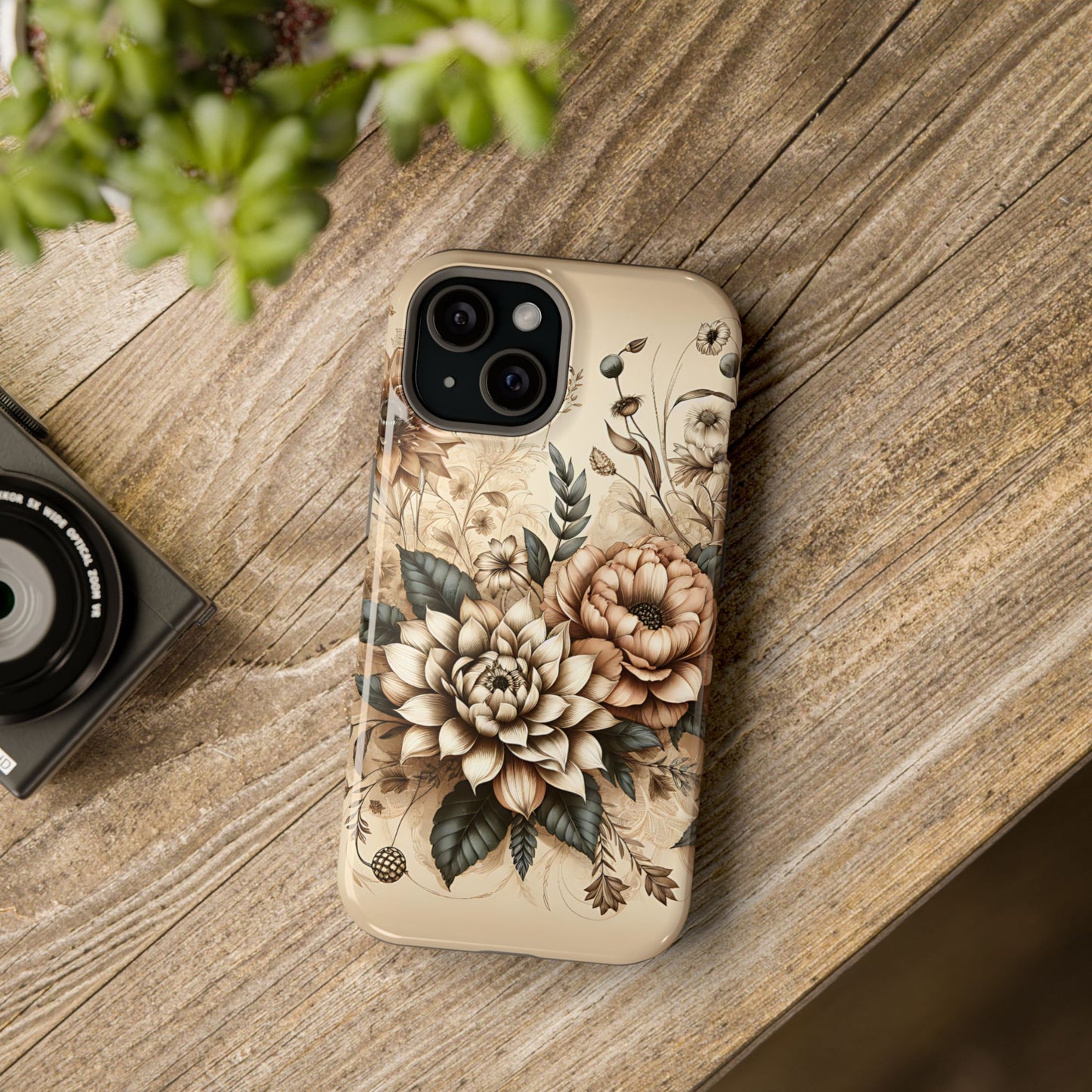 Boho flowers MagSafe Tough Iphone Case