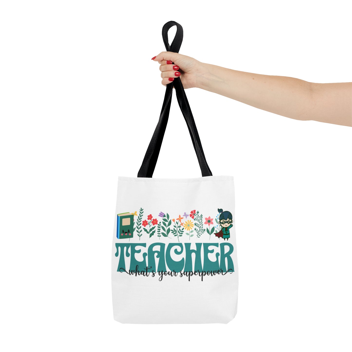 Teacher superhero, teacher tote bag