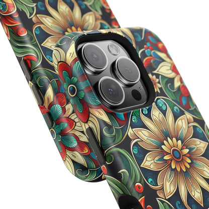 Celestial flowers MagSafe Tough Iphone Case