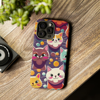 cute cat phone case, phone case iPhone, samsung phone case