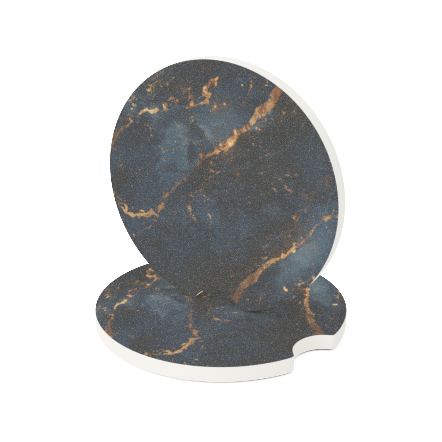 Black Soapstone Car Coaster