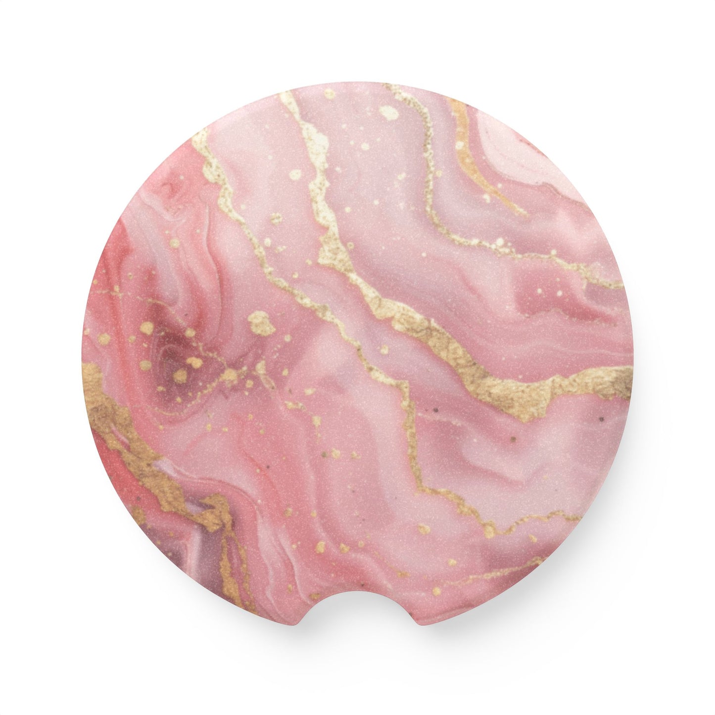 Pink Soapstone Car Coaster