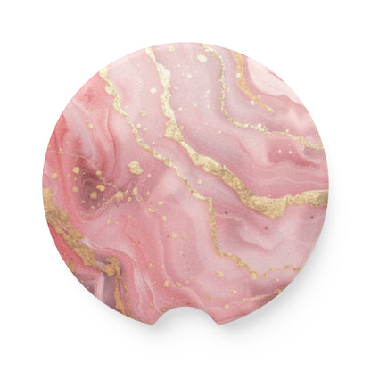 Pink Soapstone Car Coaster