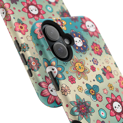 Kawai Flowers MagSafe Tough Iphone Case