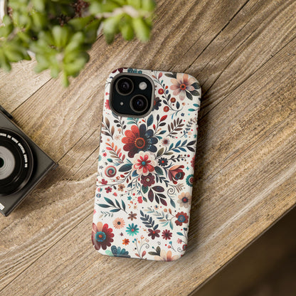 Boho flowers MagSafe Tough Iphone Case