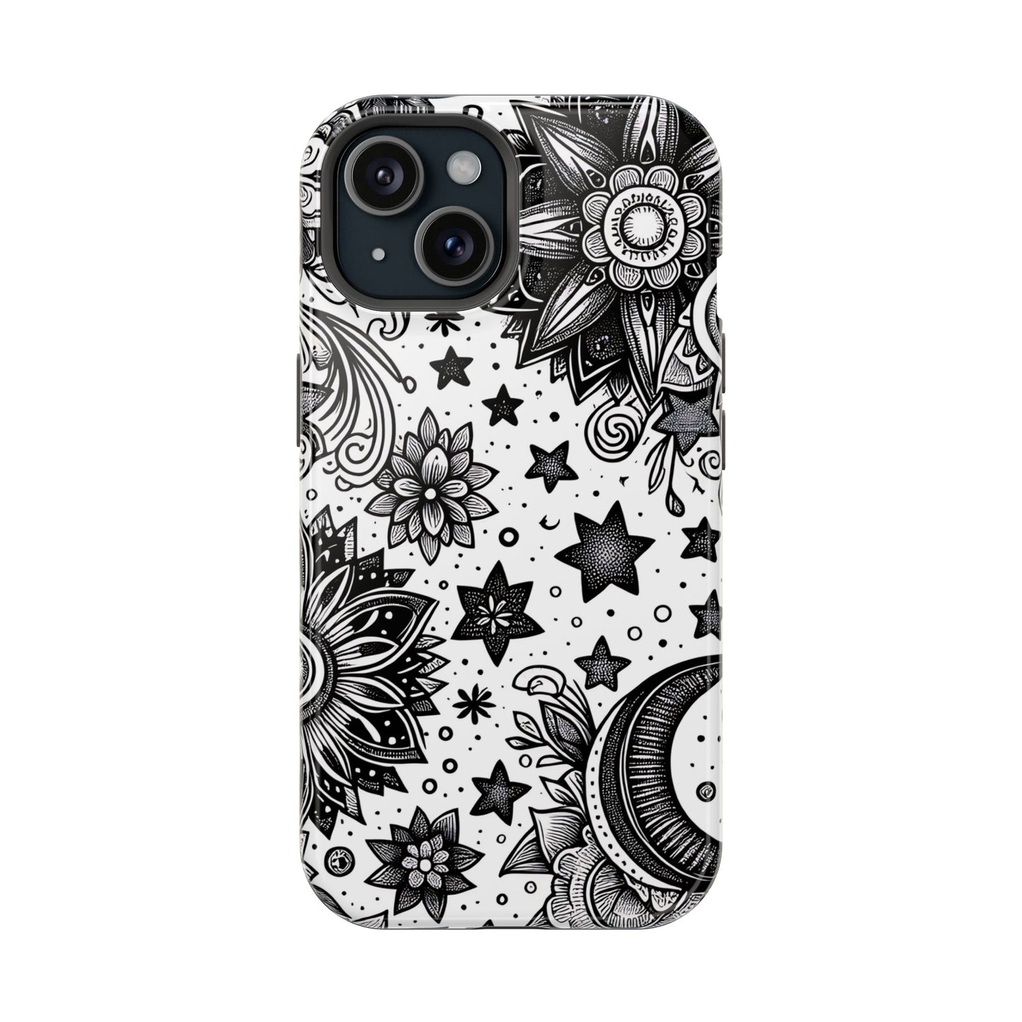 Celestial flowers MagSafe Tough Iphone Case