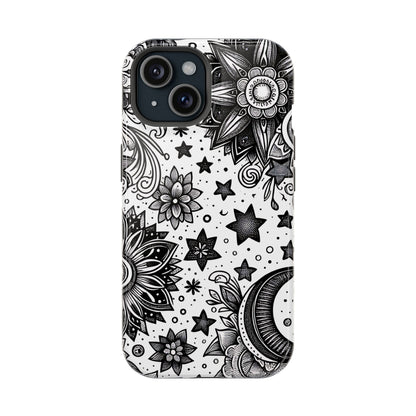 Celestial flowers MagSafe Tough Iphone Case