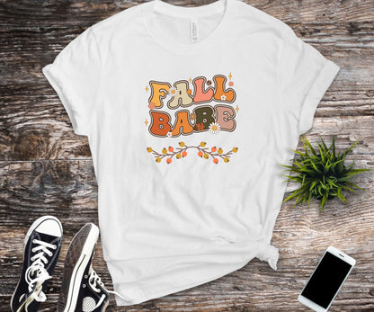 fall babe shirt, thanksgiving retro shirt