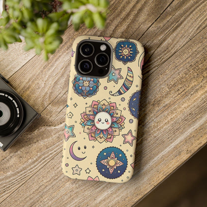 Celestial flowers MagSafe Tough Iphone Case