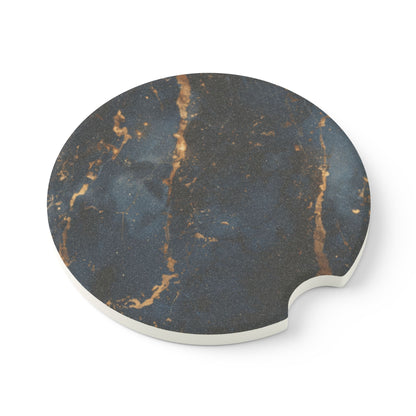 Black Soapstone Car Coaster