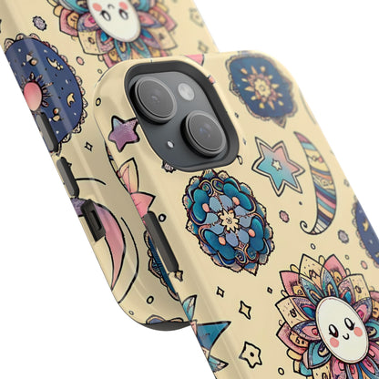 Celestial flowers MagSafe Tough Iphone Case