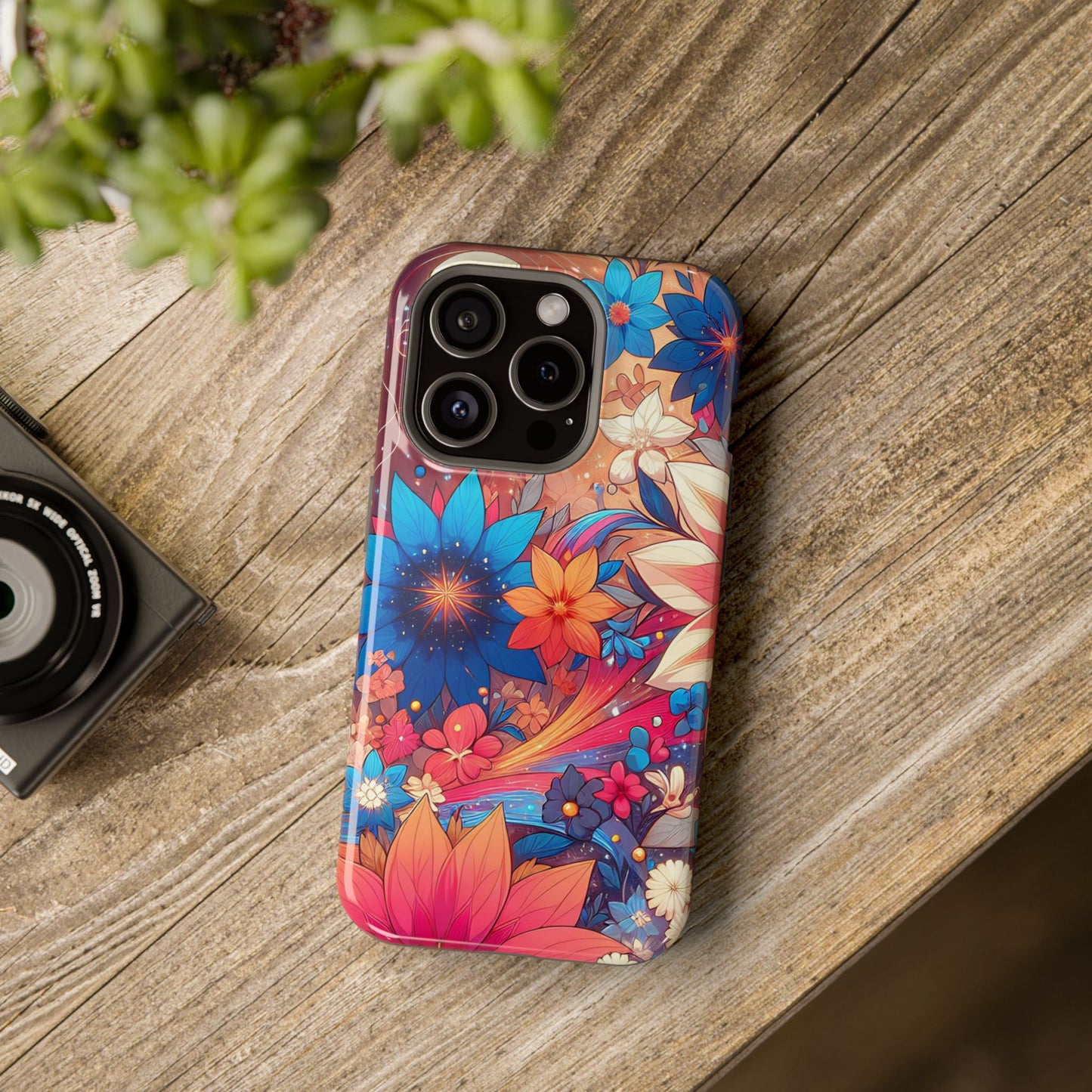 Celestial flowers MagSafe Tough Iphone Case