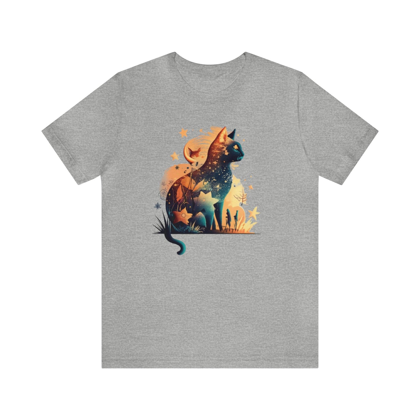 Cat shirt, colorful shirt for cat lover, graphic shirt