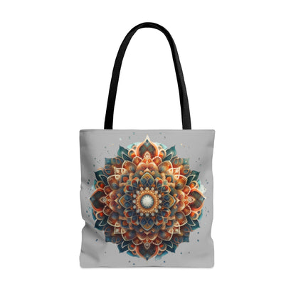 Tote Bag (AOP), Mandala tote bag, mandala art, floral mandala, 3d mandala, mandala bag