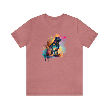 Rottweiler shirt, colorful shirt, psychedelic shirt,  dog lover shirt