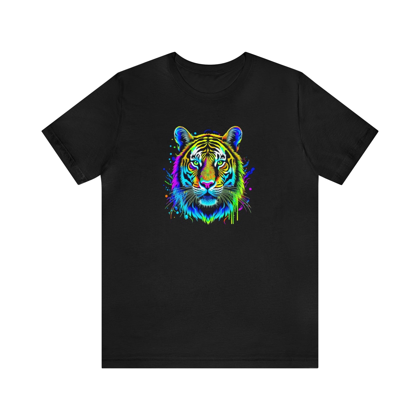 tiger shirt, colorful shirt, psychedelic shirt, animal print shirt,  graphic tee, animal lover shirt