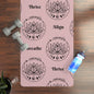 Lotus Rubber Yoga Mat, Align Breathe Thrive