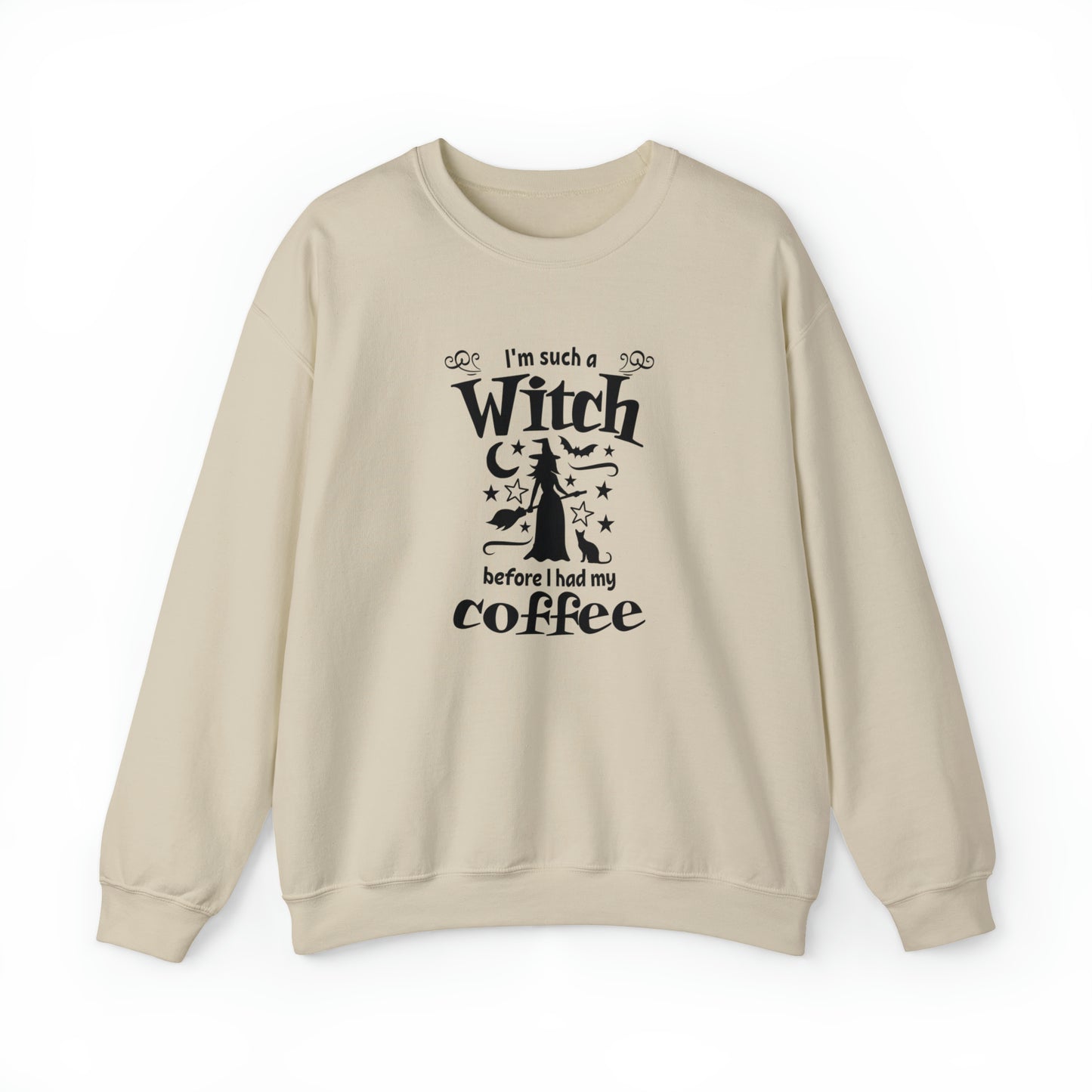 I'm such a witch before i had my coffee, funny Halloween sweatshirt