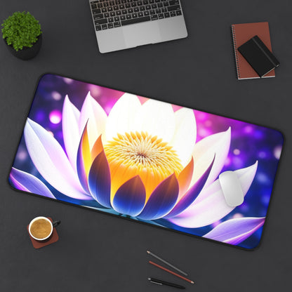 Lotus flower Desk Mat