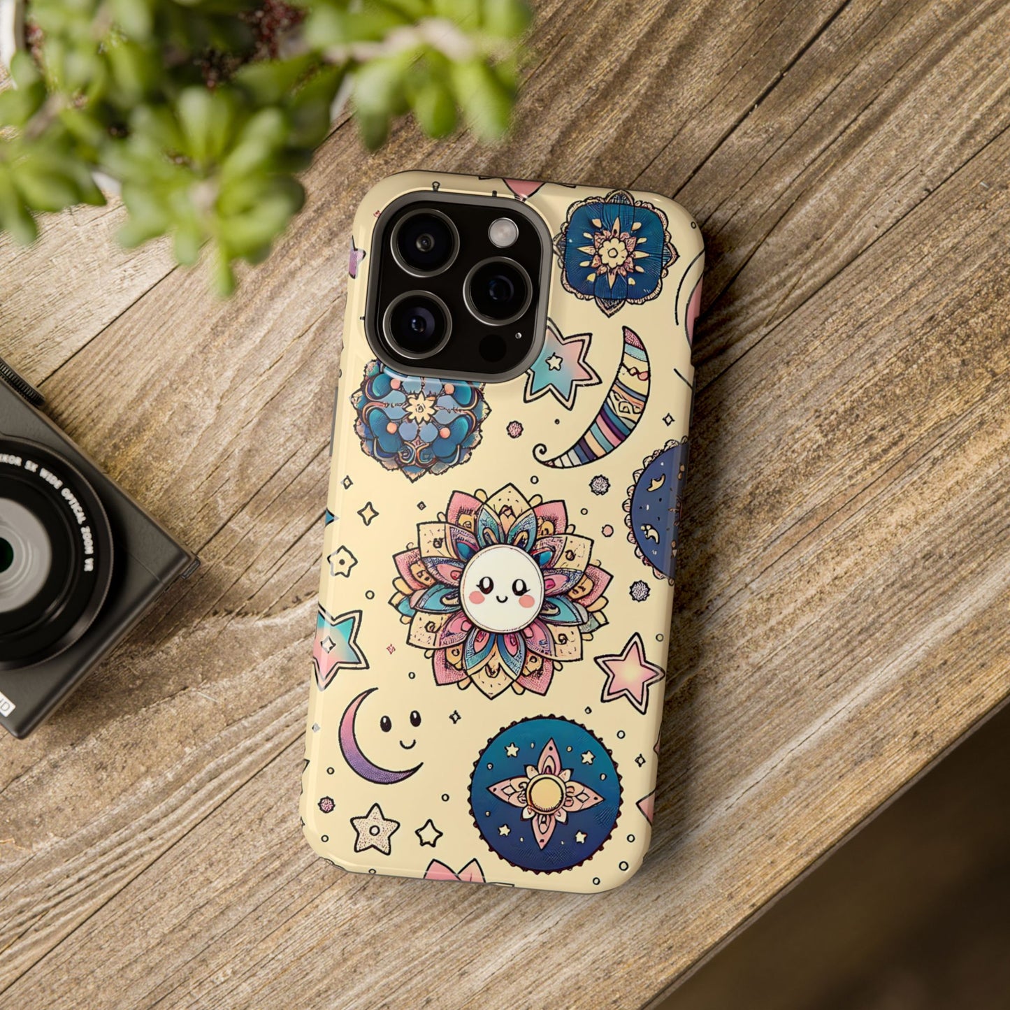 Celestial flowers MagSafe Tough Iphone Case