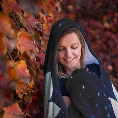 Lotus flower hood blanket