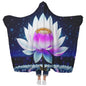 Lotus flower hood blanket