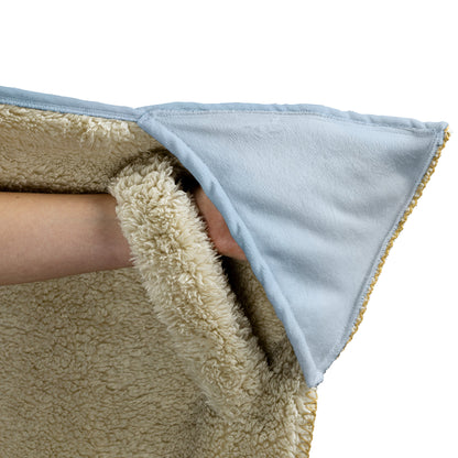 Lotus flower hooded blanket
