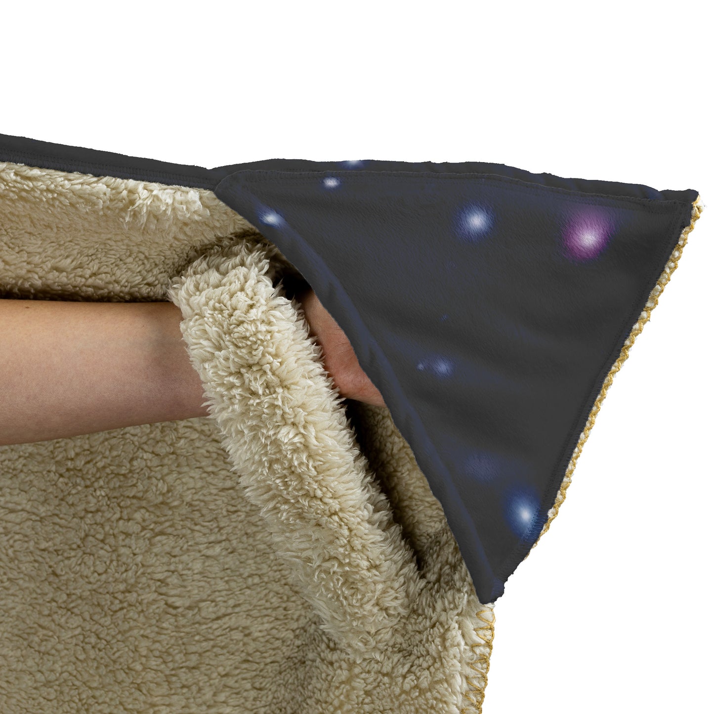 Lotus flower hood blanket